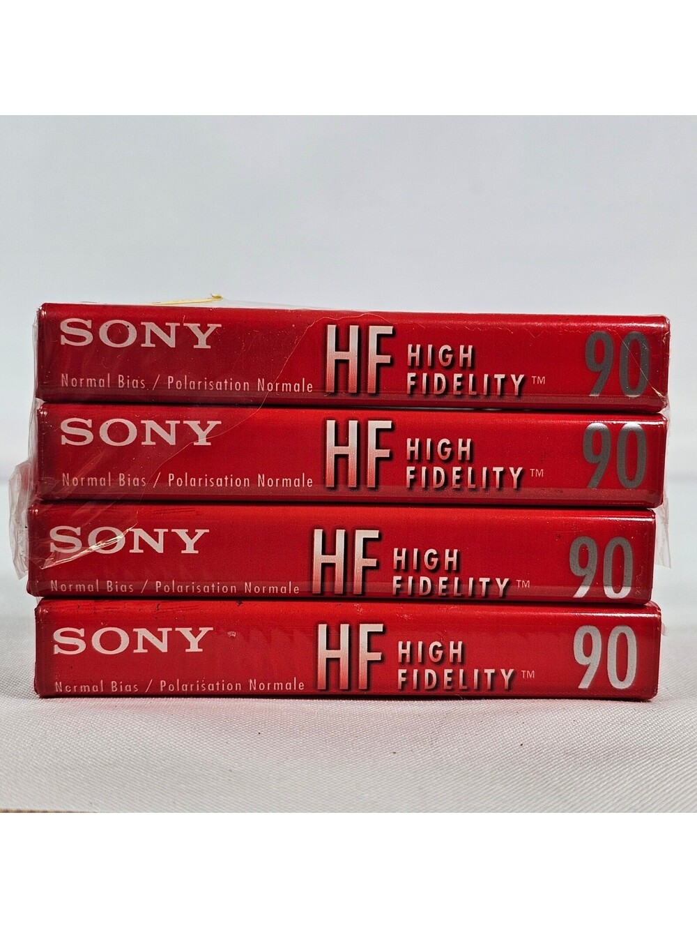 Sony HF 90 High Fidelity Audio Cassette Tapes 4 Pack Normal Bias Type I C-90HFL
